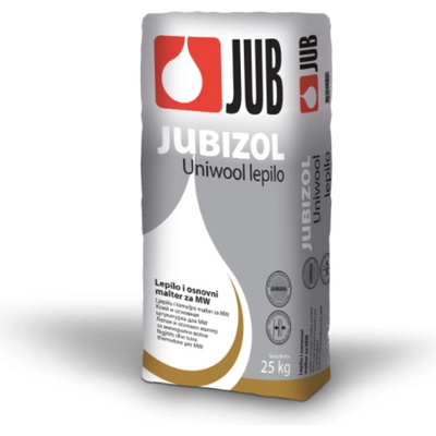 JUB Jubizol Uniwool fix lepidlo a základná omietka na polystyrén a minerálnu vlnu 25 kg Biela