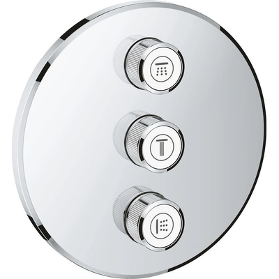GROHE Grohtherm SmartControl Троен вентил за вграждане, външна част (29122000)