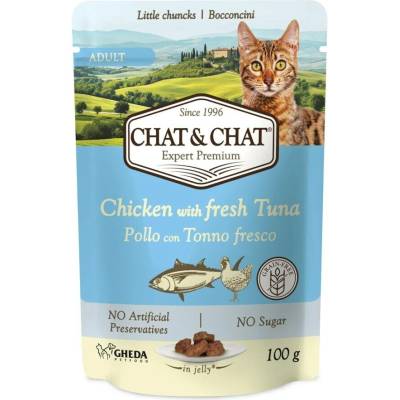 Chat & Chat Adult Cat Chicken with Tuna 100 g