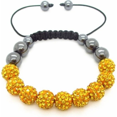 Blingstar náramek Shamballa Luxury Gold B337 korálky