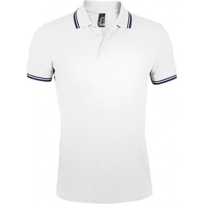 Soľs Pasadena pánske polo triko white navy