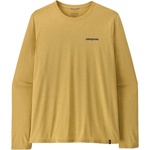 Patagonia Мъжка спортна тениска Patagonia L/S Cap Cool Daily Shirt Boardshort Logo Sport shirt - Limestone Yellow / Light Limestone Yellow X-Dye - размер XL (216-8004-0415)