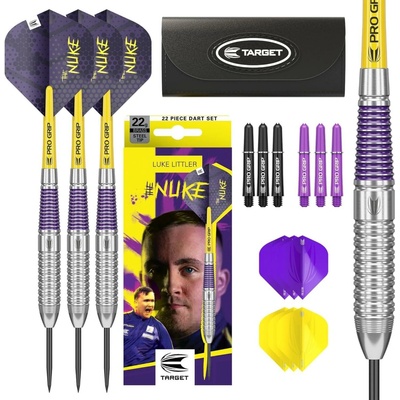 Sada steel šipek Target Luke Littler 22g, brass