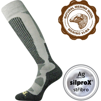 VoXX podkolenky termo Etrex světle šedá
