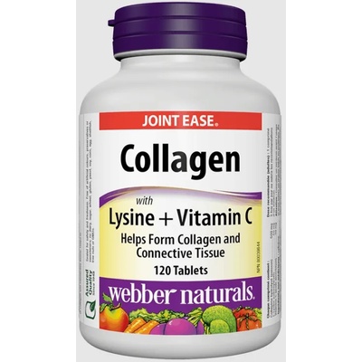 Webber Naturals Collagen Lysine + Vitamin C, 120 таблетки, Webber Naturals (3386 WN)