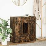 vidaXL Бюфет с чекмеджета и вратички, опушен дъб, 70, 5x34x74, 5 см (861845)