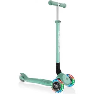 Globber Детска сгъваема тротинетка със светещи колела PRIMO FOLDABLE PLUS LIGHTS - ментово зеленa Тротинетка, скутер