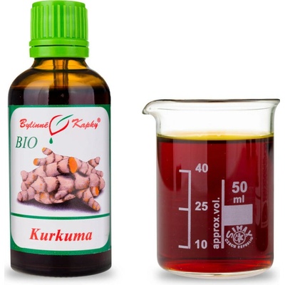 Bylinné kapky Kurkuma BIO bylinné kvapky tinktúra 50 ml