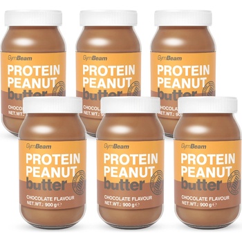 GymBeam Протеиново фъстъчено масло 6 x 900 g шоколад