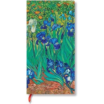 Paperblanks Тефтер Van Goghs Irises, 95 х 180 mm, твърда корица, 88 листа (PB8206-4)