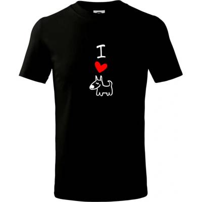 I love dogs tričko detské Čierna