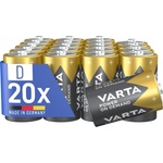 VARTA batteries D Mono, 20 pieces, power on demand, alkaline, supply pack, smart, flexible, powerful, ideal for computer accessories, smart home devices - 402 - boombuy