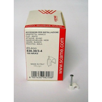 Kabelové příchytky, průměr 3-4mm, 100ks, 830.30/3-4
