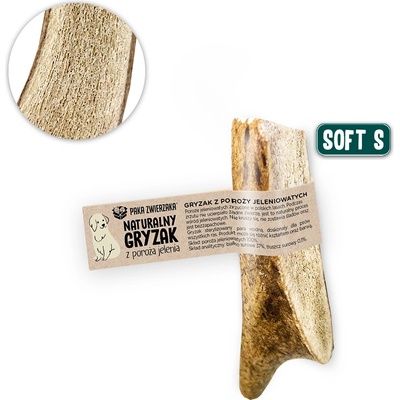 Paka Zwierzaka Естествена играчка за дъвчене, рога на елен SOFT S- 8-9 cm