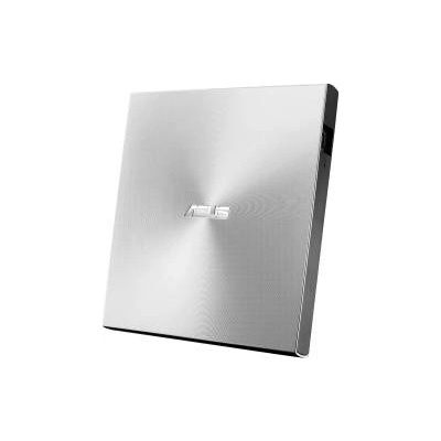ASUS ZenDrive U9M USB-C external ultra slim DVD burner (incl. USB-C cable, burning software & Nero backup app), for Apple MacBooks and Windows 7/8 / 10/11 PCs/notebooks, USB 2.0, silver - 90-DT00205-UA219KZ