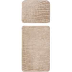 Lalee Постелка за баня Bari BAR 102, 50х120, бежова (BAR102BEI50120/SET)
