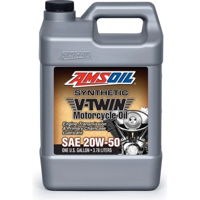 AMSOIL Synthetic V-Twin Motorcycle Oil 20W-50 3,78 l