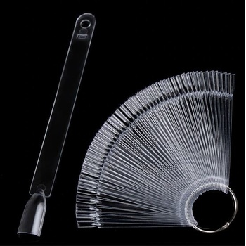 Allepaznokcie Vzorkovník transparentný hranatý 50 vzoriek