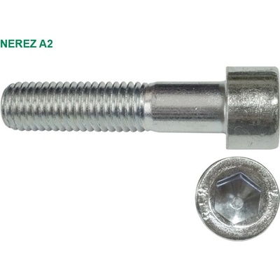 Imbus šroub DIN 912 M 8x 35 NEREZ A2 – Zbozi.Blesk.cz