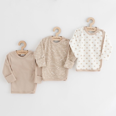 Kojenecká košilka New Baby Classic II Uni 3ks béžová – Zboží Dáma