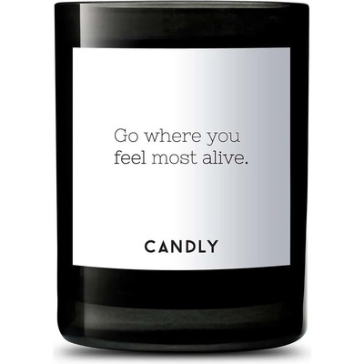 Candly Ароматна соева свещ Go where you feel most alive. 250 g (No9GWY)