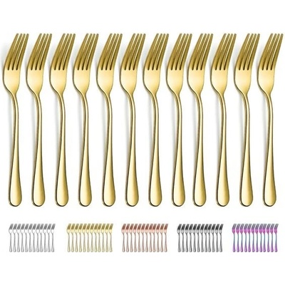 Evanda Sada Vidličky Gold 20,5 cm 12 ks