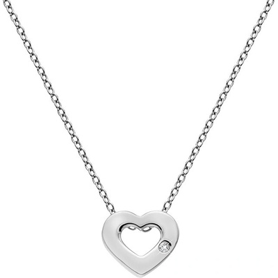 Hot Diamonds Strieborný náhrdelník so srdiečkom Amulets DP747