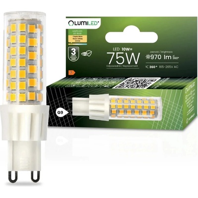 Lumiled LED žárovka LED G9 corn 10W = 75W 970lm 3000K Teplá bílá 360°