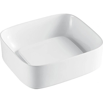 Inter Ceramic Мивка за баня MAURIO 902W, Inter Ceramic, монтаж върху плот, порцелан, бял, 38х14.5х43см (902W S)