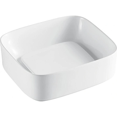 Inter Ceramic Мивка за баня MAURIO 902W, Inter Ceramic, монтаж върху плот, порцелан, бял, 38х14.5х43см (902W S)