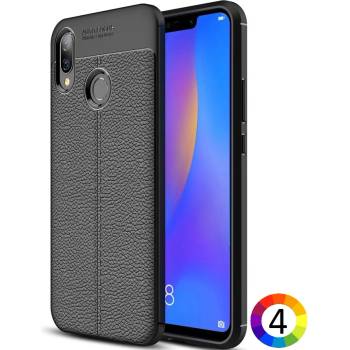 Huawei P Smart+ / nova 3i Удароустойчив Litchi Skin Калъф и Протектор