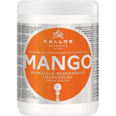 Kallos Mango хидратираща маска за коса 1000 мл
