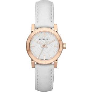 Burberry Дамски часовник Burberry The City BU9209, Естествена кожа, Бял / Розово злато (BU9209) Часовници