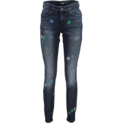 DESIGUAL Дамски дънки Desigual, Цвят Синьо (23WWDD17_BL5008)