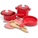 Melissa & Doug Дървен комплект Melissa & Doug - Кухненски съдове и аксесоари (12610) - ozone