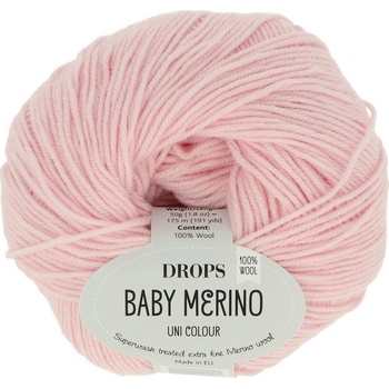 Drops Baby Merino UNI 05 baby ružová