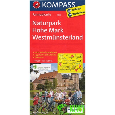 Kompass Fahrradkarte Münsterland Hohe Mark