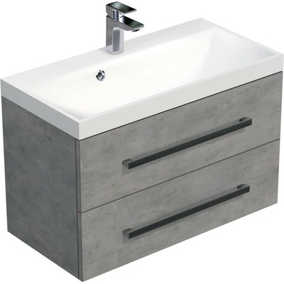 SAT Skříňka s umyvadlem Cube Way beton CUBE280ZBE
