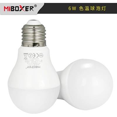 MiBoxer FUT017 Smart LED žiarovka E26/E27, 6W, Dvojitá biela, RF 2,4GHz