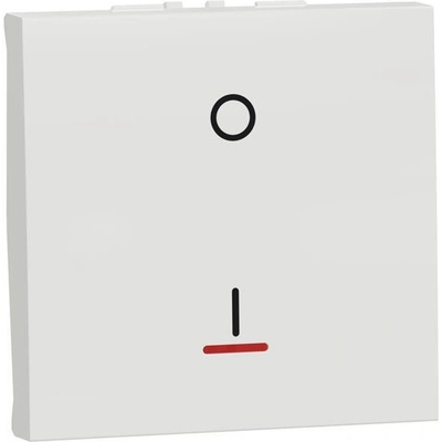 Schneider Electric SE Двуполюсен ключ 16А с индикатор 2 мод. цвят Бял Unica - NU326218S (NU326218S)