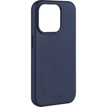 FIXED MagLeather калъф от естествена кожа с поддръжка на MagSafe за iPhone 15 Pro Max, син FIXLM-1203-BL (FIXLM-1203-BL)