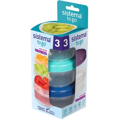 Sistema Mini Bites To Go Sada kelímků 3 x 130 ml