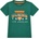 GUESS Зелена тениска с къс ръкав с контрастен надпис Guess