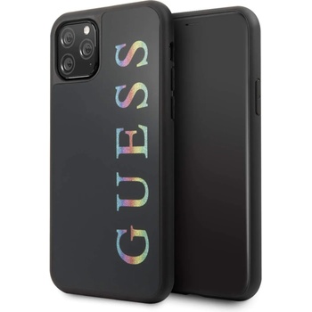 Image 1 of GUESS Multicolor Glitter Case - дизайнерски кейс с висока защита за iPhone 11 Pro (черен)