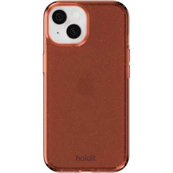 Holdit Гръб Holdit Glitter за iPhone 16e/15/14/13 - Amber