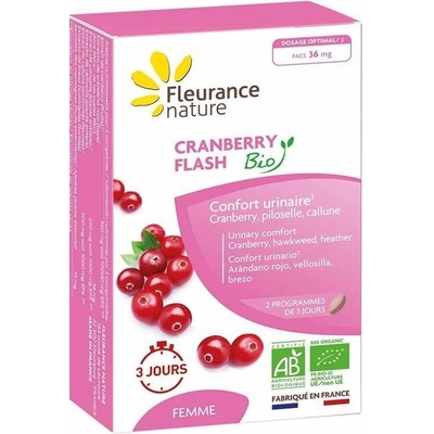 Fleurance Nature Cranberry Flash Bio Формула за уринарно здраве, 14 таблетки, Fleurance Nature (193214 (59321) FN)