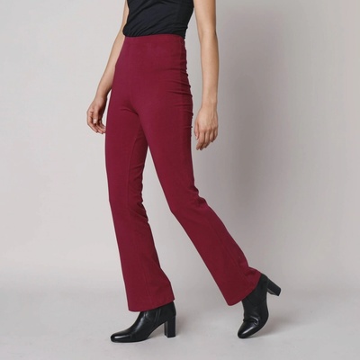 Bootcut legíny s pružným pásom červená