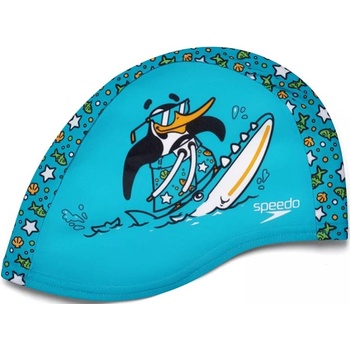 Speedo printed polyester cap тюркоаз