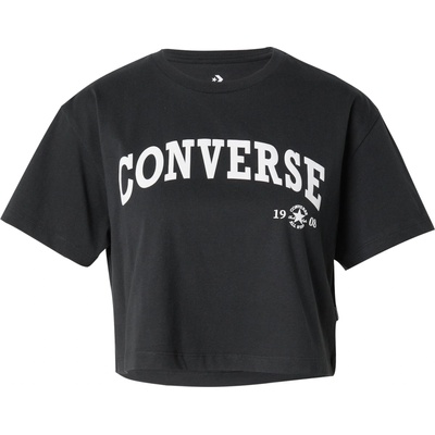 Converse Тениска 'Retro Chuck' черно, размер XL