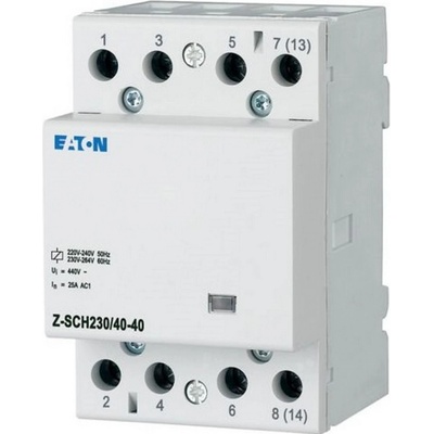 Eaton Инсталационен контактор EATON Z-SCH230/40-40, 248852 - 230VAC/50Hz, 4N/O, 40A, 3HP (248852)